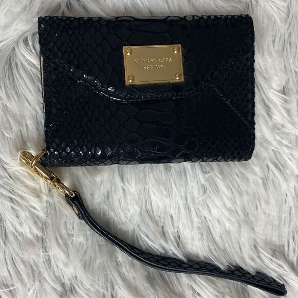 Michael Kors Black Iphone 4 Phone/Card Case - Picture 1 of 4